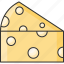 cheese, slice, bakery 