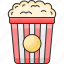 popcorn, cinema, movie 