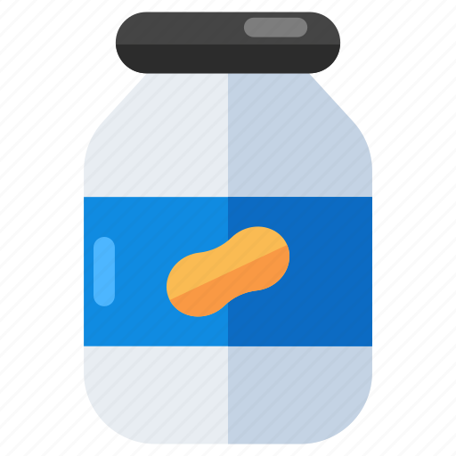Peanut butter, peanut jar, peanut jam, food, edible icon - Download on Iconfinder