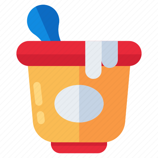 Yogurt, curd, dairy product, edible, eatable icon - Download on Iconfinder
