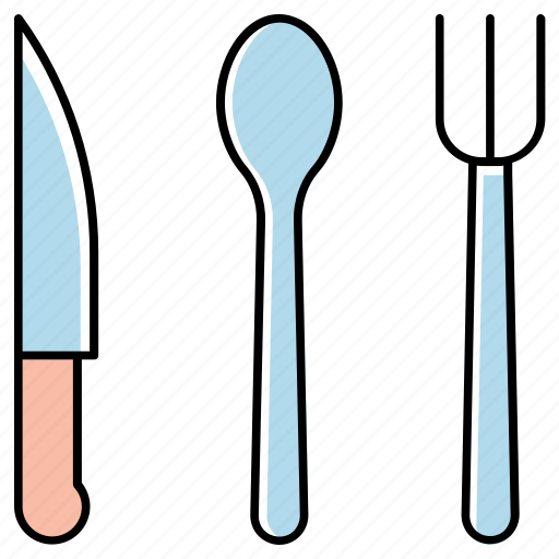 Cutlery, eat, food, fork, kitchen, knife, spoon icon - Download on Iconfinder