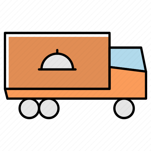Food, food container, food delivery, food transportation, food truck, food van icon - Download on Iconfinder