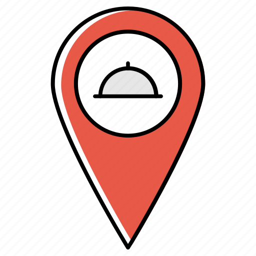Dinner point, food area, food location, food point, food pointer, pin icon - Download on Iconfinder