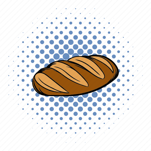 Bake, bread, comics, food, loaf, meal, wheat icon - Download on Iconfinder