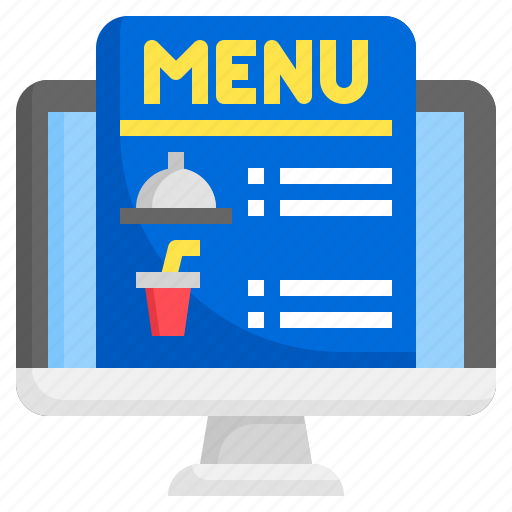 Online, food, menu, application, order, restaurant, and icon - Download on Iconfinder