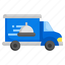 truck, food, delivery, transport, shipping, and, fast
