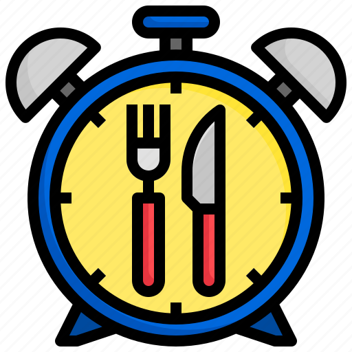 Lunch, time, eat, food, delivery, clock icon - Download on Iconfinder