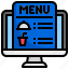 online, food, menu, application, order, restaurant, and 