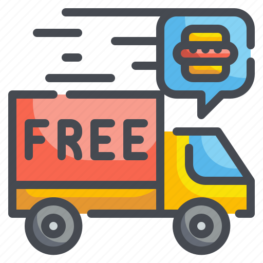Delivery, food, free, shipping, transport, truck, vehicle icon - Download on Iconfinder