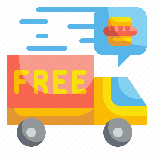 Delivery, food, free, shipping, transport, truck, vehicle icon - Download on Iconfinder