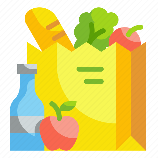 Bag, delivery, food, grocery, shop, store, vegetable icon - Download on Iconfinder