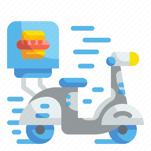 Delivery, motorbike, motorcycle, scooter, transport, transportation icon - Download on Iconfinder