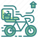 basket, bicycle, bike, delivery, food, riding, transport