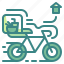 basket, bicycle, bike, delivery, food, riding, transport 