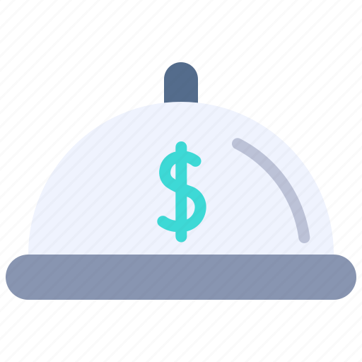Dish, dollar, moneymoney, serving icon - Download on Iconfinder