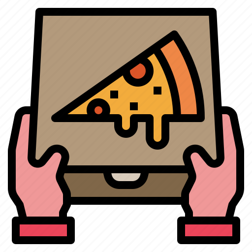 Delivery, food, hand, pizza icon - Download on Iconfinder