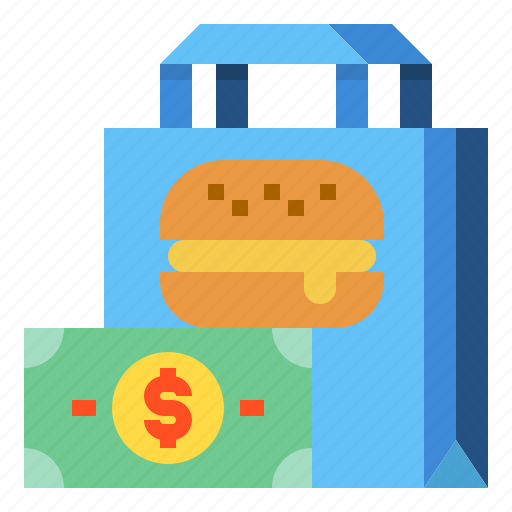 Bag, delivery, food, payment icon - Download on Iconfinder