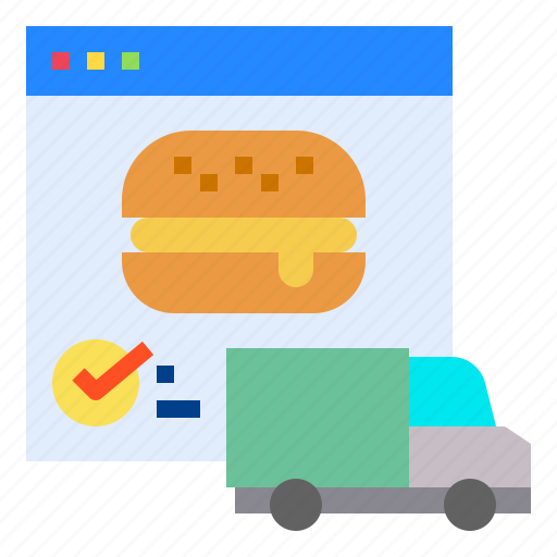 Delivery, food, truck, website icon - Download on Iconfinder