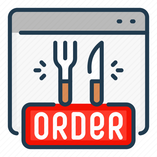 Food, fork, knife, online, order, website icon - Download on Iconfinder