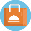 food, restaurant, delivery service, delivery, shopping bag