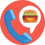 burger, call, delivery, order, food 