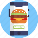 burger, food, delivery, order