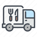 car, van, truck, vehicle, food, delivery