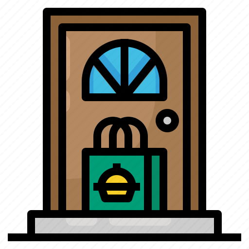 Food, delivery, home, door, order icon - Download on Iconfinder