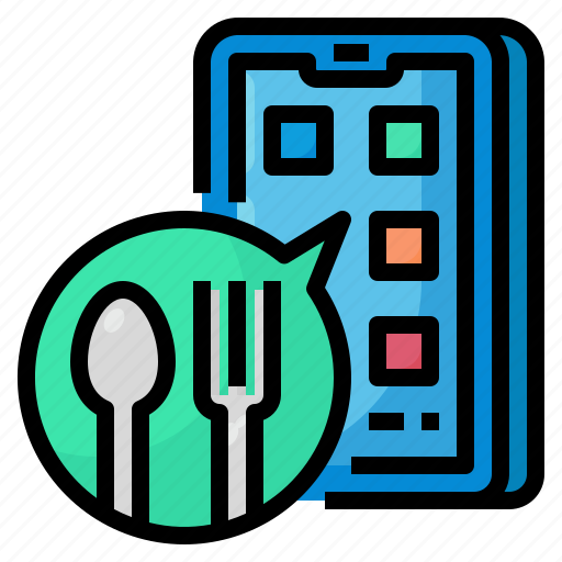 Phone, call, order, food, online icon - Download on Iconfinder
