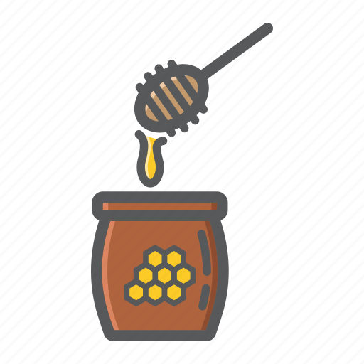 Bee, beehive, food, healthy, honey, ladle, sweet icon - Download on Iconfinder