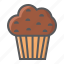 bakery, chocolate, cupcake, food, muffin, pastry, sweet 