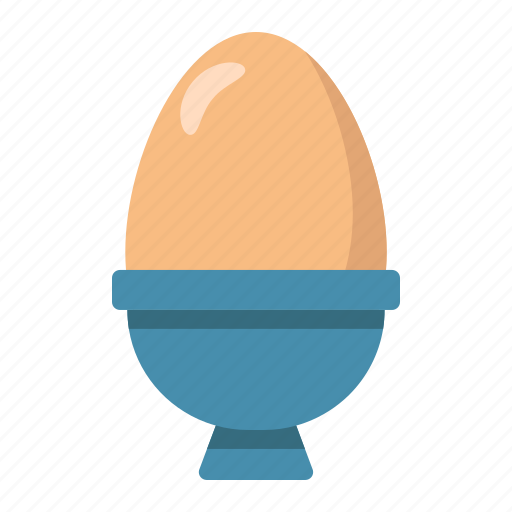 Boiled, breakfast, diet, egg, eggcup, food, meal icon - Download on Iconfinder