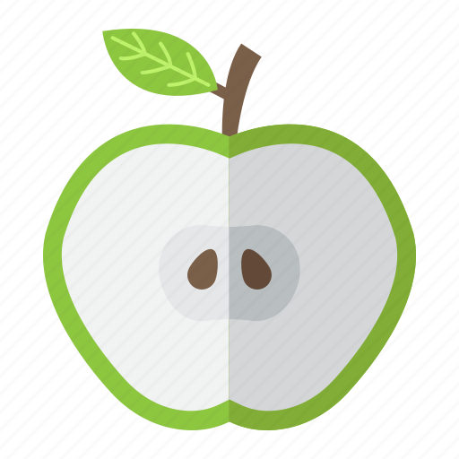 Apple, cut, diet, food, fruit, half, healthy icon - Download on Iconfinder