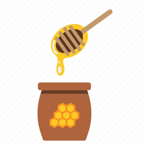 Bee, beehive, food, healthy, honey, ladle, sweet icon - Download on Iconfinder