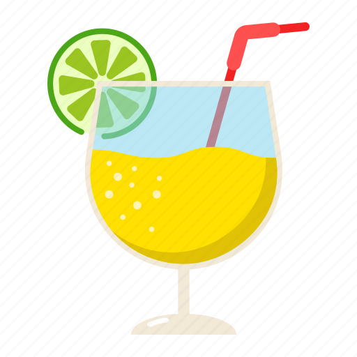 Alcohol, cocktail, drink, glass, lime, liquid, tropical icon - Download on Iconfinder