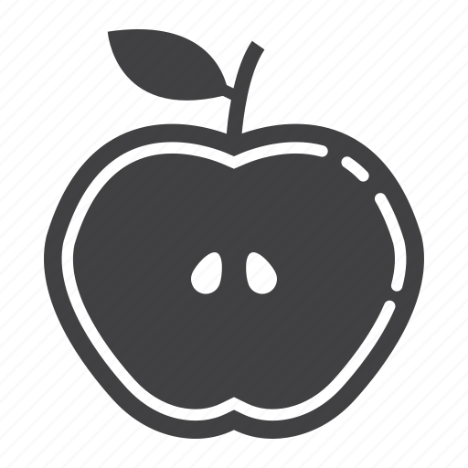 Apple, cut, diet, food, fruit, half, healthy icon - Download on Iconfinder
