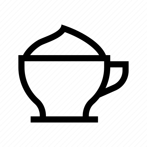 Capucino, coffee, creamy, drink, hot, latte, machiatto icon - Download on Iconfinder