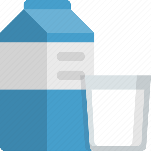 Diary, drink, milk, breakfast, glass, kitchen, milk product icon - Download on Iconfinder