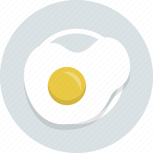 Egg, meal, plate, food, kitchen, fried egg icon - Download on Iconfinder