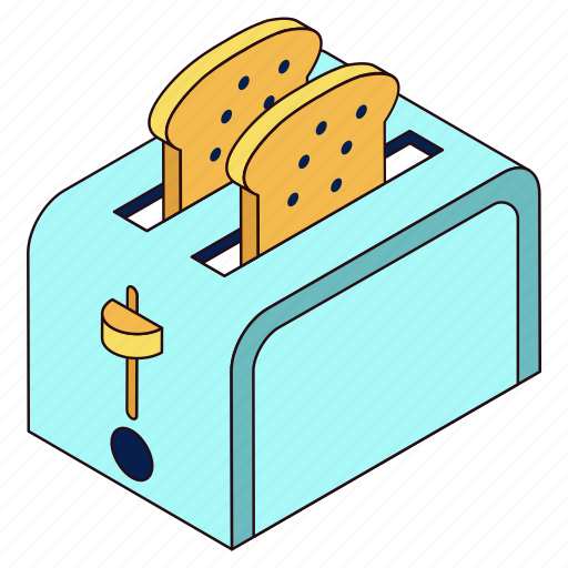 Breakfast, electrical, appliance, toaster, machine icon - Download on Iconfinder