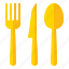 fork, knife, spoom, table, manner, restaurant 