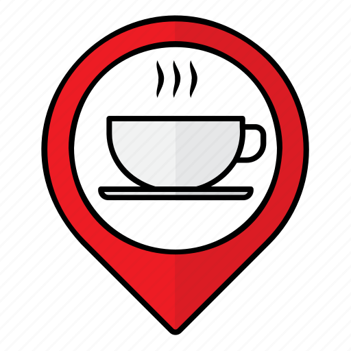 Cafe, location, restaurant, pin, map icon - Download on Iconfinder