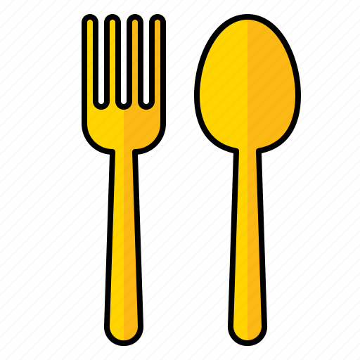 Fork, spoon, cutlery, restaurant, dinner, tableware, food icon - Download on Iconfinder