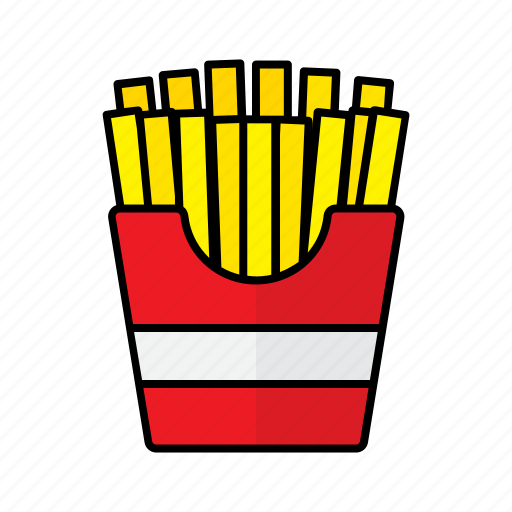 French, fries, potato, fastfood, restaurant, cafe icon - Download on Iconfinder