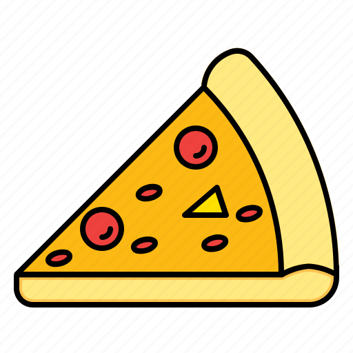 Pizza, slice, food, fast, restaurant, delicious, italy icon - Download on Iconfinder