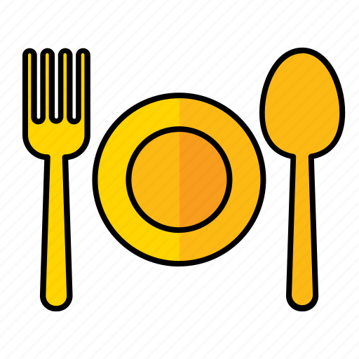 Table, manner, fork, plate, spoon, restaurant, dinner icon - Download on Iconfinder