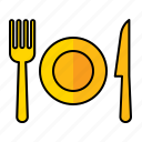 table, manner, fork, plate, spoon, restaurant, dinner, meal, knife