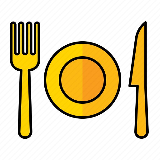 Table, manner, fork, plate, spoon, restaurant, dinner icon - Download on Iconfinder