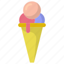 cone, cup cone, ice cone, ice cream, snow cone