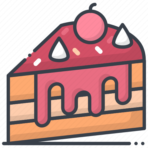 Bakery food, cake piece, dessert, pudding cake, sweet food icon - Download on Iconfinder